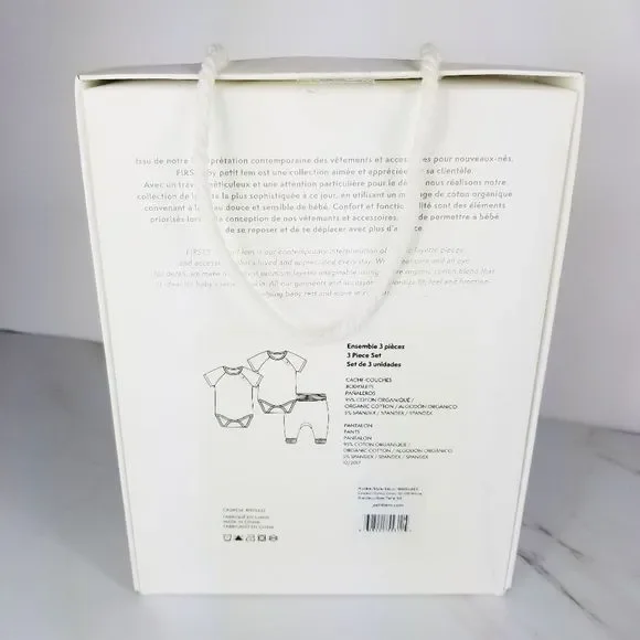 FIRST by Petit Lem 3 Piece Newborn Set Pin… - Picture 5 of 7